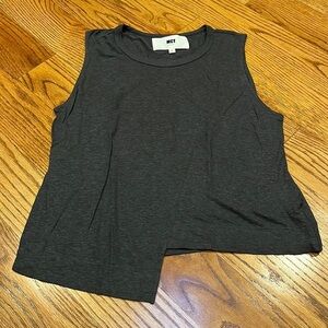 MCT Editions Woman’s Dark Grey Asymmetrical Tank Size S